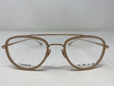 Marco de gafas KATA JAPAN MYOJO MATE BLUSH 52-22-140 rosa pálido borde completo: Y01 Foto 1 de 4