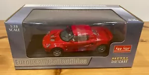 Sun Star European Collectibles Lotus Elise 111S Red #1032 New Damaged Perspex - Picture 1 of 8
