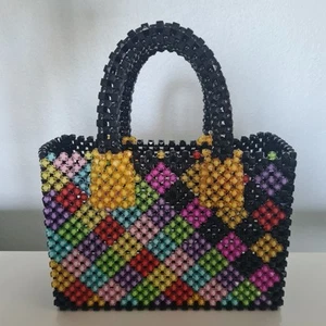 Handgemachte Perlentasche - Bild 1 von 5