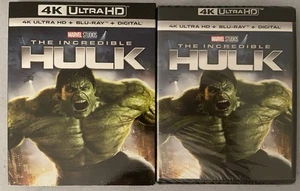 New The Incredible Hulk 4K Ultra HD Blu-Ray + Very Rare Oop Slipcover Sleeve - Imagen 1 de 3