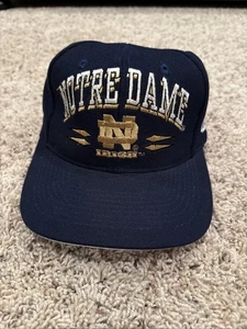 Vintage Logo Athletic Spike - Notre Dame Fighting Irish Snapback Hat - Picture 1 of 24