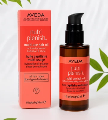 Aveda Nutriplenish Multi-Use Hair Oil 1oz Hydrating Vegan Shine Treatment NEW - Image 1 of 3