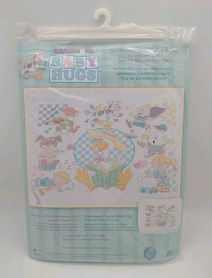 New Vtg Dimensions Baby Hugs Stamped Cross Stitch Rhymes of Mother Goose 72815 - Image 1 of 4