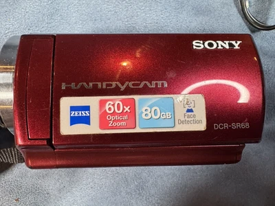 Sony Handycam DCR-SR68 80GB HDD Camcorder Case & Access. in Photos - Image 1 of 4