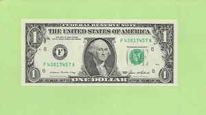 1985 ..UNCIRC $1  F 4381 7457 A  .... 1985 $1  F-A      NICE NOTE         FRN - Picture 1 of 2