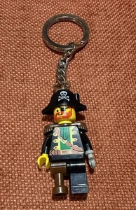 LEGO Keychain Pirates Captain Rogers Red Beard minifigure - Picture 1 of 4