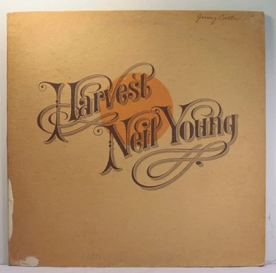 Neil Young Harvest LP 1972 [Reprise MS 2032] w/ lyric poster - Image 1 of 4