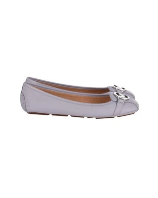 Michael Kors Fulton Moccasin Flats in Pastel Blue Leather - Image 1 of 4