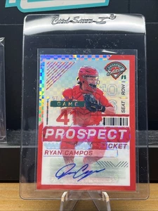 2024 Panini Prospect Edition Ryan Campos Prizm RC Auto Prospect Ticket /99 - Picture 1 of 5