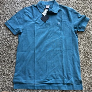 CAMISA POLO BROOKS BROTHERS 1818 Hombre Rendimiento ORIGINAL Calce Pequeña Nueva Con Etiquetas Azul - Imagen 1 de 4
