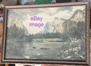 PARQUE NACIONAL DE YOSEMITE CA.1910 ¿Fotografía coloreada a mano enmarcada valle Pillsbury? - Imagen 1 de 5
