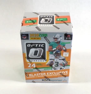 2020 Donruss Optic Football Walmart Blaster Box Sealed (6 Packs) Purple Shock - Picture 1 of 2