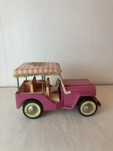 Jeep vintage años 60 Tonka rosa acero prensado ver descripción - Imagen 1 de 20