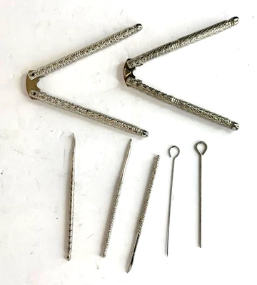 Vintage Handheld Pair Nut & Shell Cracker & Picks - Image 1 of 4