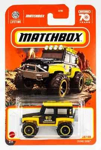 Matchbox Dune Dog NERO OPACO GIALLO LIONE BROS RACING 2023 Matchbox #65 - Foto 1 di 1
