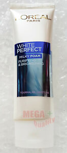 50g. LOREAL White Perfect Purifies and Brightens Transparent Rosy Milky Foam