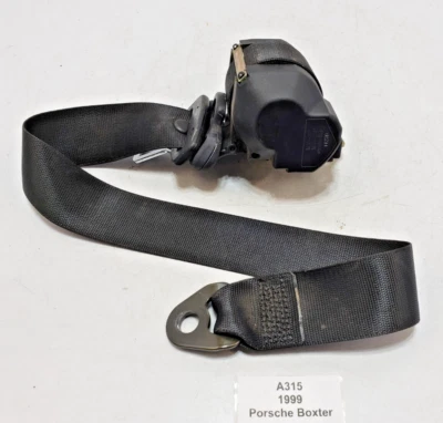 ✅ 98-01 OEM Porsche Boxster 986 cinturón de seguridad delantero izquierdo retractor negro* Foto 1 de 4