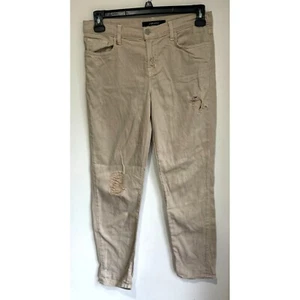 J Brand Ripped Jeans Straight Leg Aidan Natural Destroyed Women Size 27 x 29 - Picture 1 of 12