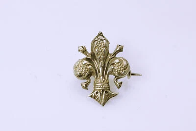 Broche Fluer de lis de plata fina 800 1,9 gramos (PEN7989) Foto 1 de 4