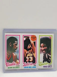 1980-81 Topps - #207-133-147 Kareem Abdul-Jabbar, Quinn Buckner, Mike Gale - Picture 1 of 2