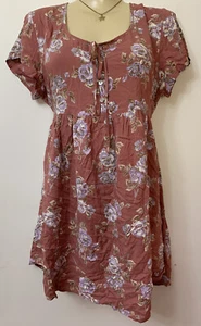 Swell BNWT Size 14 Pink Primrose Baby Doll Button Up Summer Dress FREE POSTAGE - Picture 1 of 2