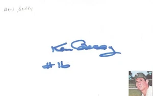 TARJETA ÍNDICE KEN BERRY-OF-CHICGO WHITE SOX-BÉISBOL-AUTOGRAFIADA 3X5 - Imagen 1 de 1