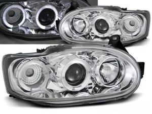 Faros para Ford Escort MK7 1995-1998 1999 2000 VR-1271 ojos de ángel cromados - Imagen 1 de 1