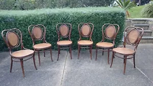 Thonet No 22 Dining chairs.RARE.. bentwood and raffia fabulous classic design.. - Picture 1 of 9