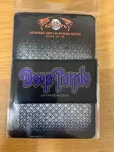 DEEP PURPLE CLASSIC LOGO WOVEN SEW ON PATCH OFFICIAL LICENSED - Bild 1 von 7