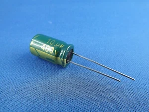 2x Elko 10uF (µF), 400V Low ESR, radial - Bild 1 von 1