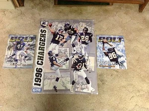 2 1998 BOLT San DIEGO CHARGERS magazine Poster Jr. Seau Fletcher. !! - Picture 1 of 6