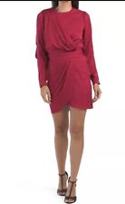 NWT RONNY KOBO Shanaya Burgundy Red Drape Morie Dress ~ Small $545