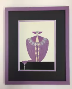 Erte La Sompteuse vintage print custom framed OR double matted - Picture 1 of 1