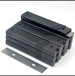 4 Zoll Schaberklingen 100 Stück Ersatz Edelstahl Rasierklinge zum Entfernen von Aufklebern - Bild 1 von 8