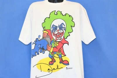 vintage 90s WWF DOINK THE CLOWN WATER BUCKET WRAPAROUND t-shirt WRESTLING XL - Image 1 of 4