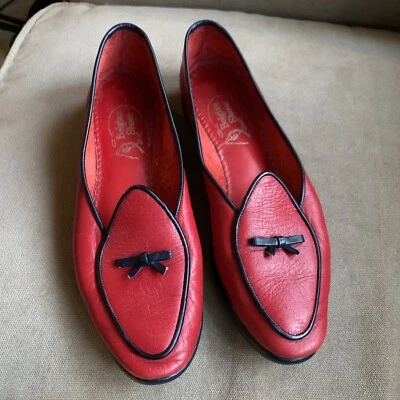 Бельгийские туфли Midinette красный и черный лоферы размер 6? - Изображение 1 из 4