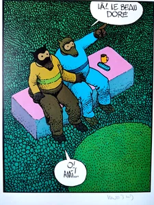 JEAN GIRAUD MOEBIUS 1984 SIEBDRUCK FARBLITHOGRAPHIE KUNSTDRUCK SIGNIERT PG 10 - Bild 1 von 5