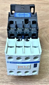 TELEMECANIQUE CONTACTOR LC1-D12N WITH AUXILIARY CONTACT BLOCK LADN22 - Picture 1 of 10