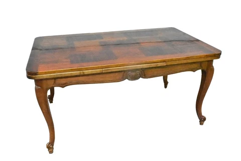 14-seater Louis XV Provincial Style Walnut Dining Table Cover
