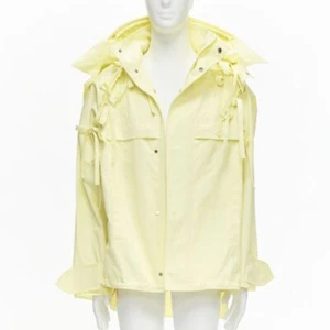 rare LOUIS VUITTON 2020 Runway yellow detachable tie sleeves parka jacket FR46 S - Picture 1 of 12