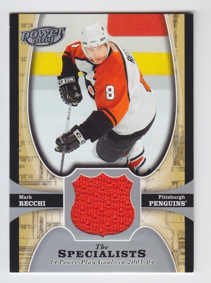 2005-06 UD POWER PLAY MARK RECCHI JERSEY GAME USED TS-MR SPECIALISTS Flyers - Image 1 of 1