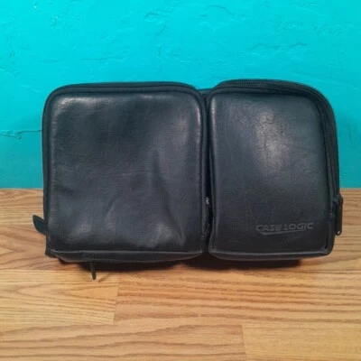 VTG. CASE LOGIC 96 CD HOLDER BLACK FAUX LEATHER CD CASE - Image 1 of 4