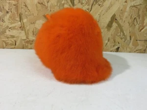 Vintage 1960er Mod Twiggy Feder Hut Zeitungsjunge Jockey orange Bonwit Teller Importe - Bild 1 von 14