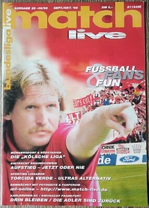Fanzine match en vivo Sep Oct 98 Colonia BVB Kiel Pauli HSV SGE Hansa HB SCF KSC Ulm - Imagen 1 de 4