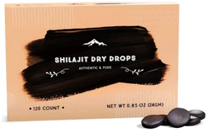 Shilajit Dry Drops - 120 Counts, 4 Month Supply, Original Siberian Shilajit, 100 - Picture 1 of 12