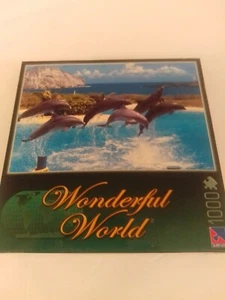Wonderful World 1000 Piece Dolphin Show Puzzle by Sure-Lox 28.75" X 19.125" - Picture 1 of 1