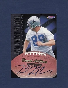 David LaFleur signierte Dallas Cowboys 1997 Score Board Football Karte - Bild 1 von 2