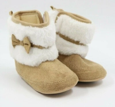 Tong You Yuan Niñas Caqui Imitación Gamuza Blanco Polar Botines Zapatos Talla L (14) Foto 1 de 4