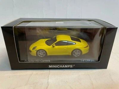 Minichamps Porsche 911 Carrera yellow 2012 1/43 410060221 - Immagine 1 di 3