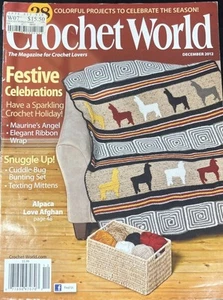 Crochet World Magazine 2012 Festive Celebrations, Mittens, Bunting Set, Alpaca - Picture 1 of 8